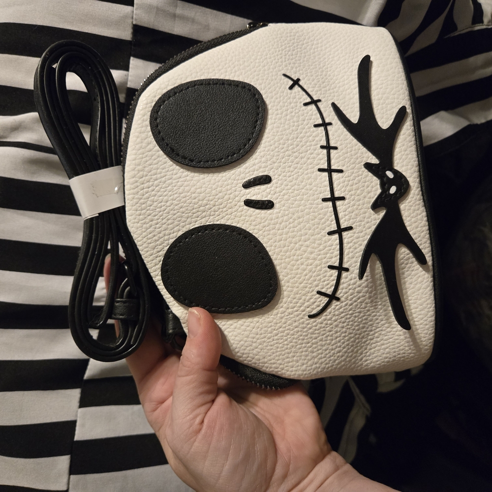Black and White jack skellington Crossbody Bag